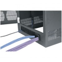CABLE ENTRY REAR DOOR OPTION FOR 19 SPACE BGR RACKS, BLACK FINISH